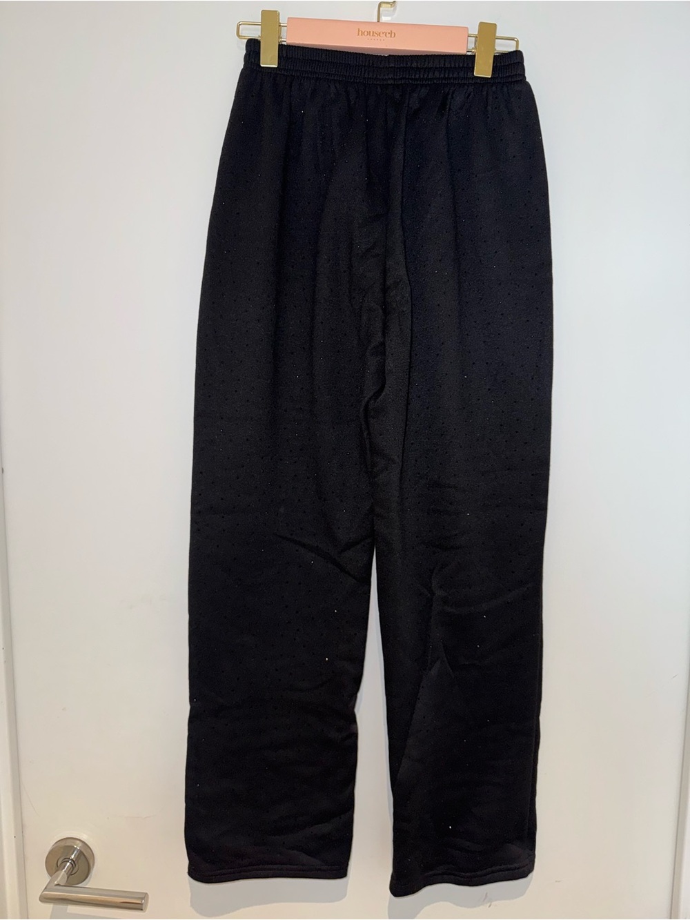 Black bedazzled sweats